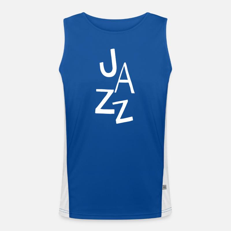 Conception typographique jazz Débardeur respirant contrasté Homme 
