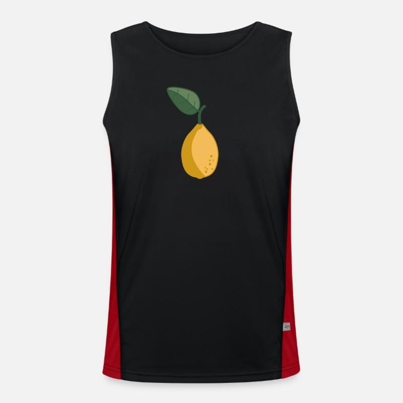 Citron Débardeur respirant contrasté Homme 