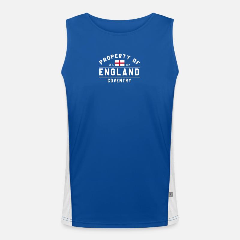 Eigentum von England Coventry Funktionelles Kontrast-Tank Top für Männer 