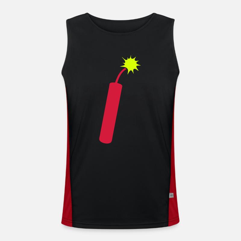 Dynamit Docht Lichter 1206 Funktionelles Kontrast-Tank Top für Männer 