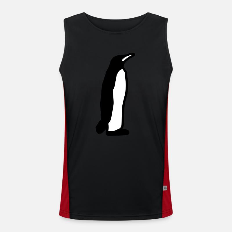 Penguin Gift Gift Idea Men's Functional Contrast Tank Top 