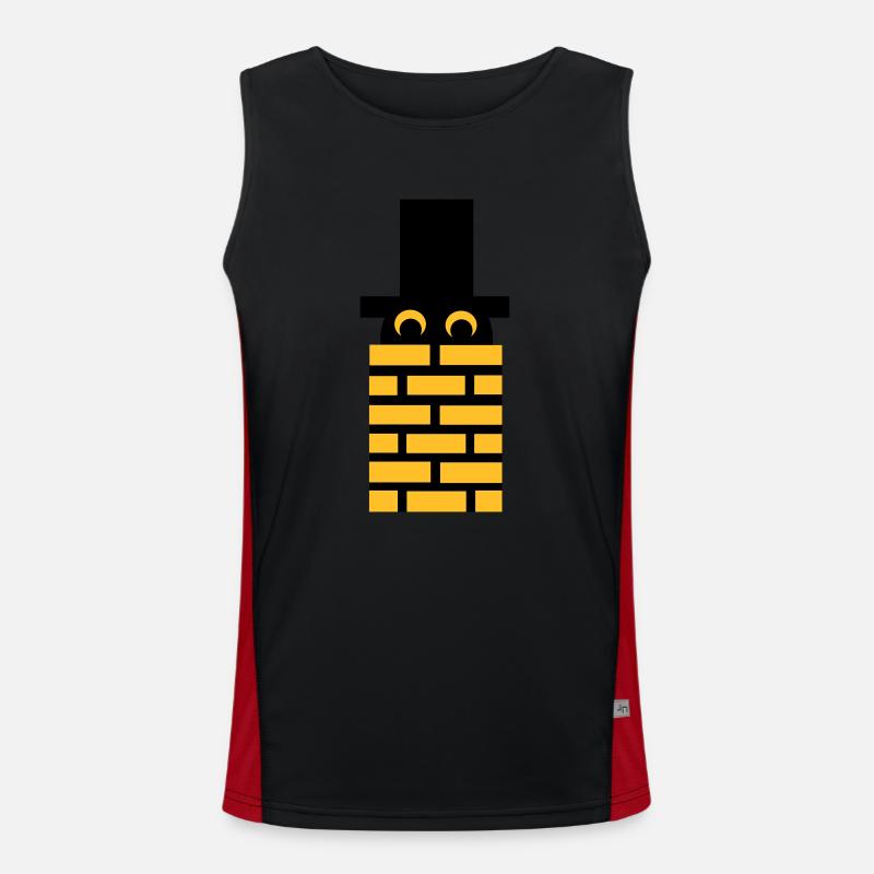 chimney sweep Men's Functional Contrast Tank Top 