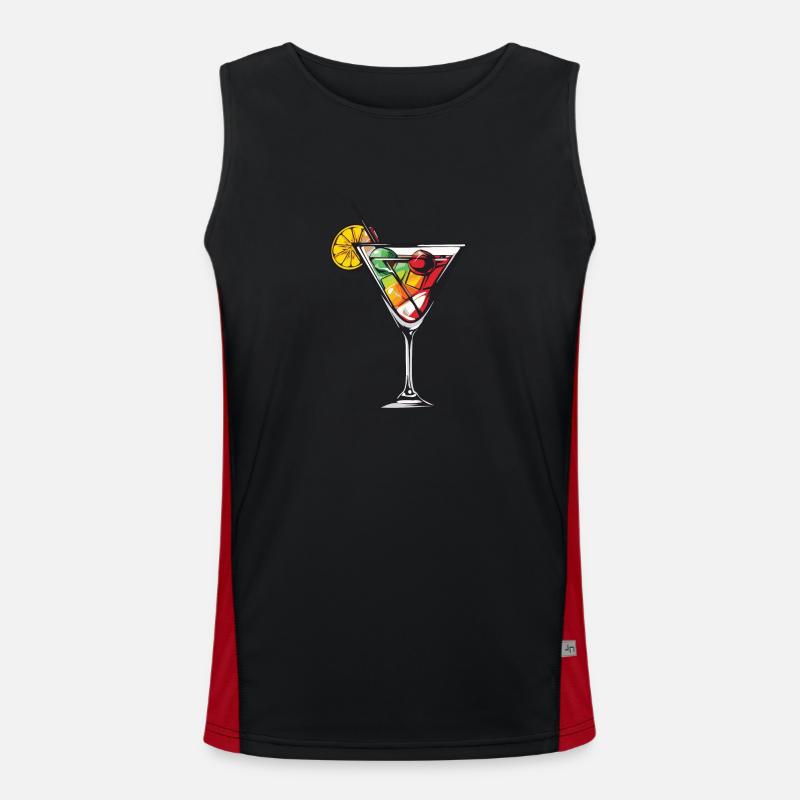 Lemonade Drink Men's Functional Contrast Tank Top 
