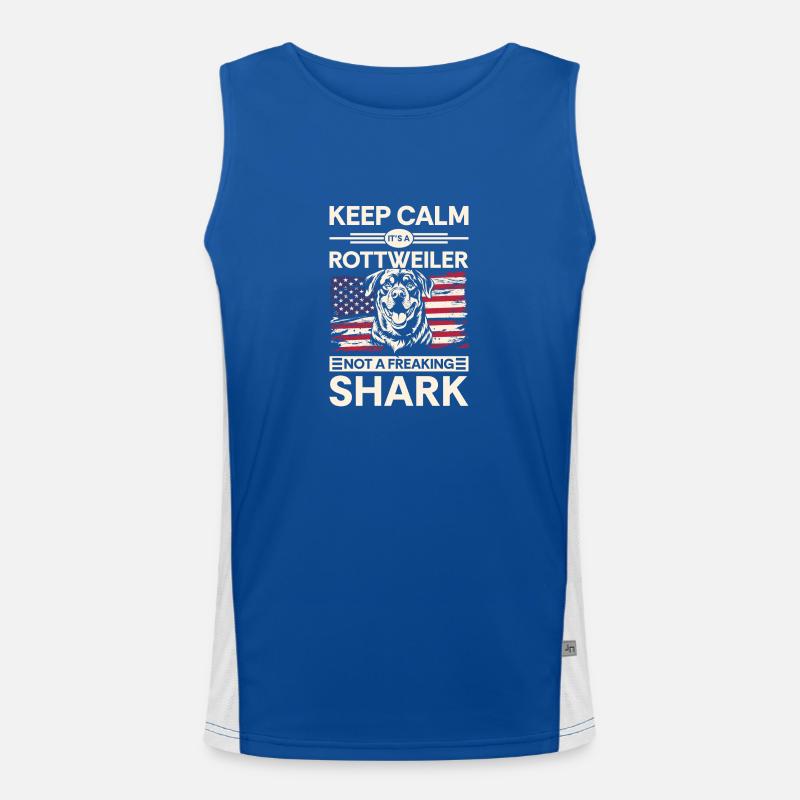 Cane da combattimento Cane Razza Cucciolo Canotta sportiva da uomo in contrasto cromatico 