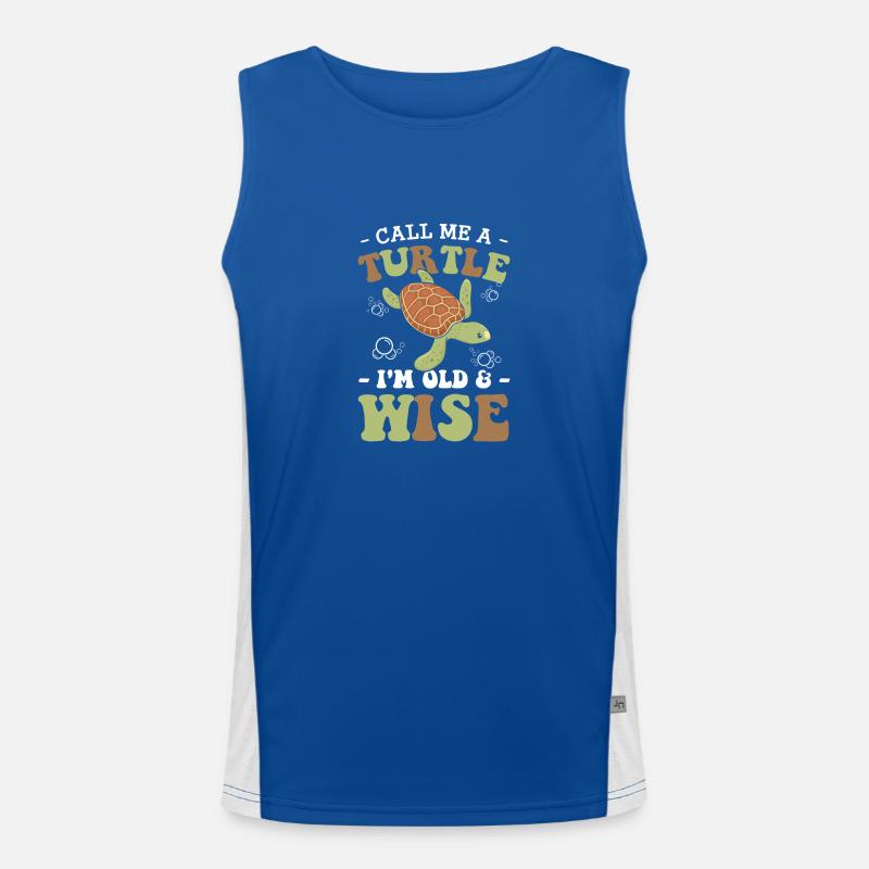 Turtles Shell Cute Men's Functional Contrast Tank Top 