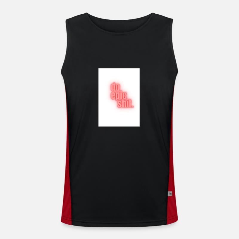Do epic shit. Funktionelles Kontrast-Tank Top für Männer 