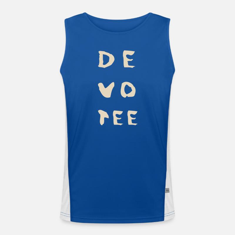 dm Dark Wave Electro Pop – 80s Scene Men's Functional Contrast Tank Top 