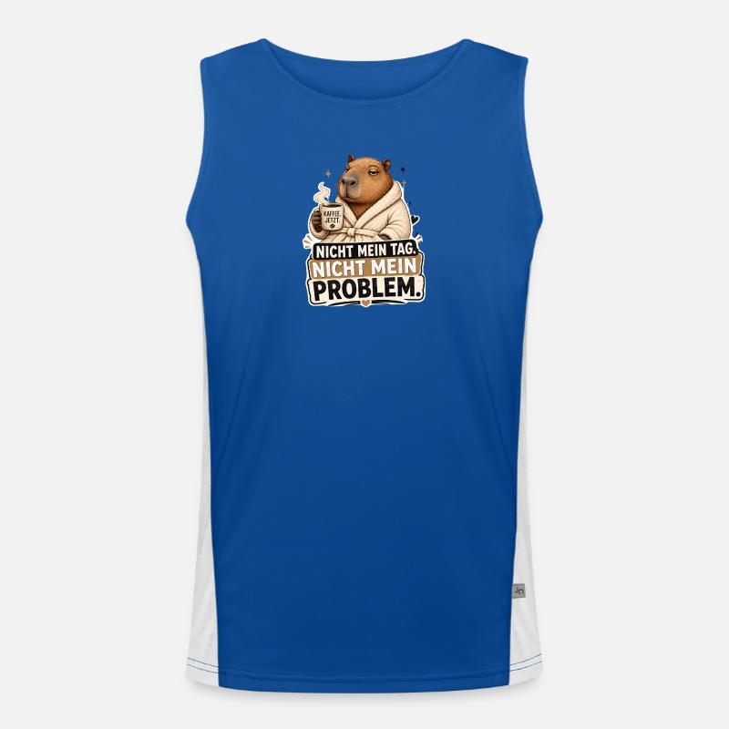 Nicht mein Tag Funktionelles Kontrast-Tank Top für Männer 