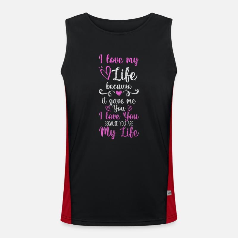 Dear Romantic Dear Friends Men's Functional Contrast Tank Top 