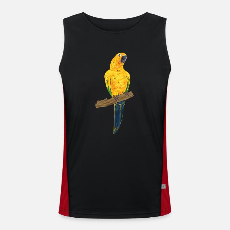 Perruche, Perroquet, Perruche, Oiseau Débardeur respirant contrasté Homme 