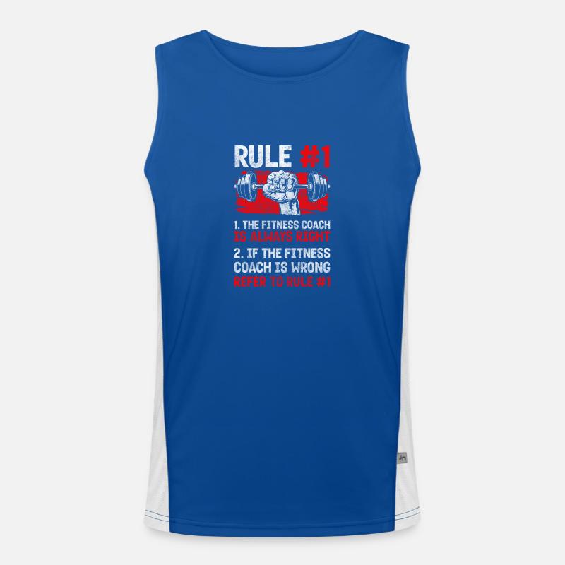 Trainer Gym Pumps Bench Press Men's Functional Contrast Tank Top 