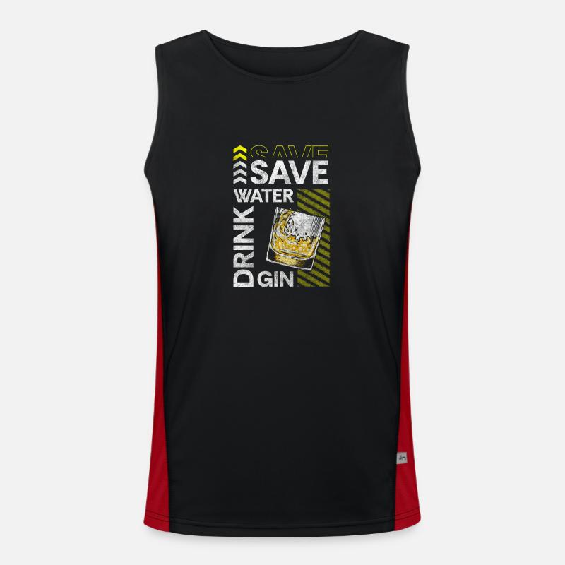 Drinks crash Men's Functional Contrast Tank Top 