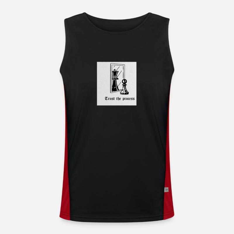 Trust the process Funktionelles Kontrast-Tank Top für Männer 