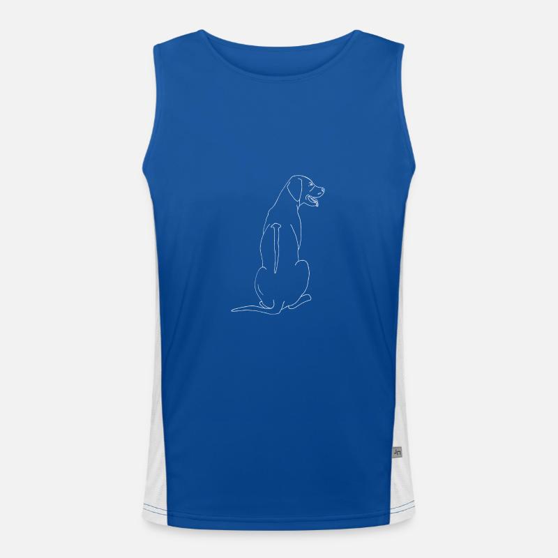 Rhodesian Ridgeback Funktionelles Kontrast-Tank Top für Männer 