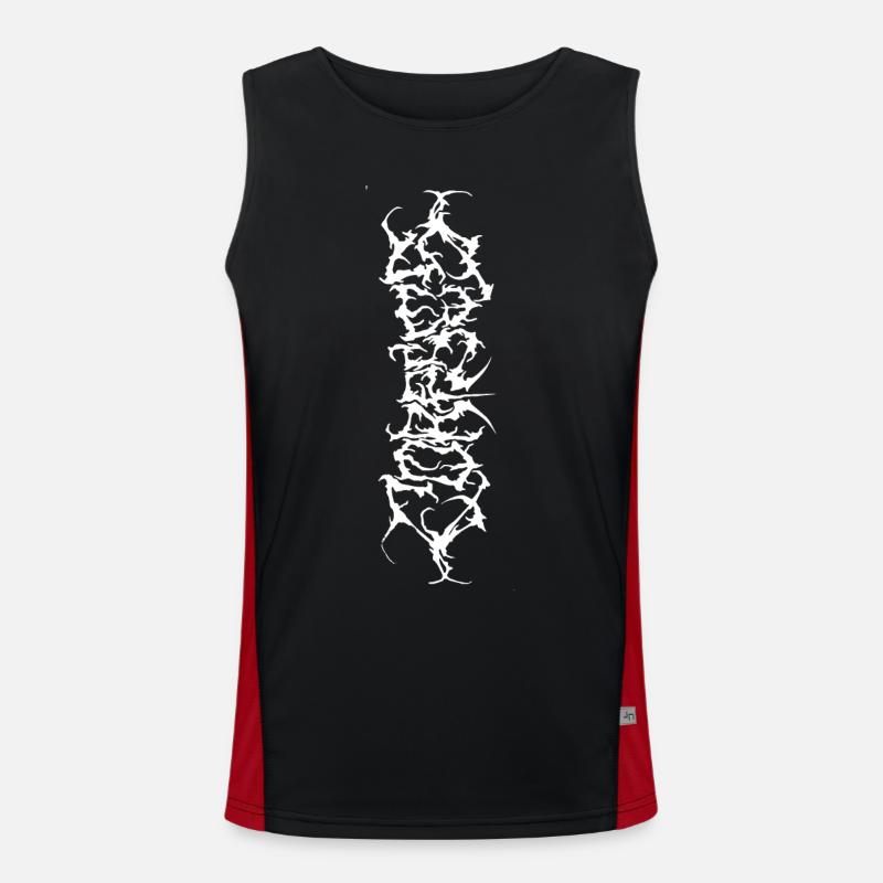 Corpses Logo by Nekro Funktionelles Kontrast-Tank Top für Männer 