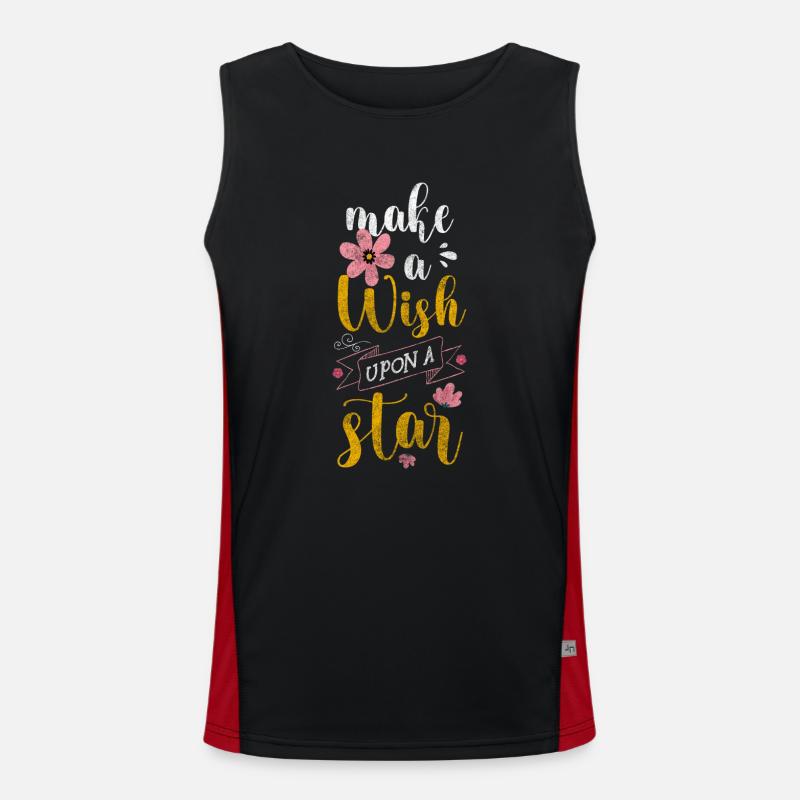Starry Sky Wish Space Moon Débardeur respirant contrasté Homme 