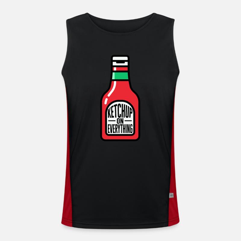Ketchup Tomato ketchup Men's Functional Contrast Tank Top 