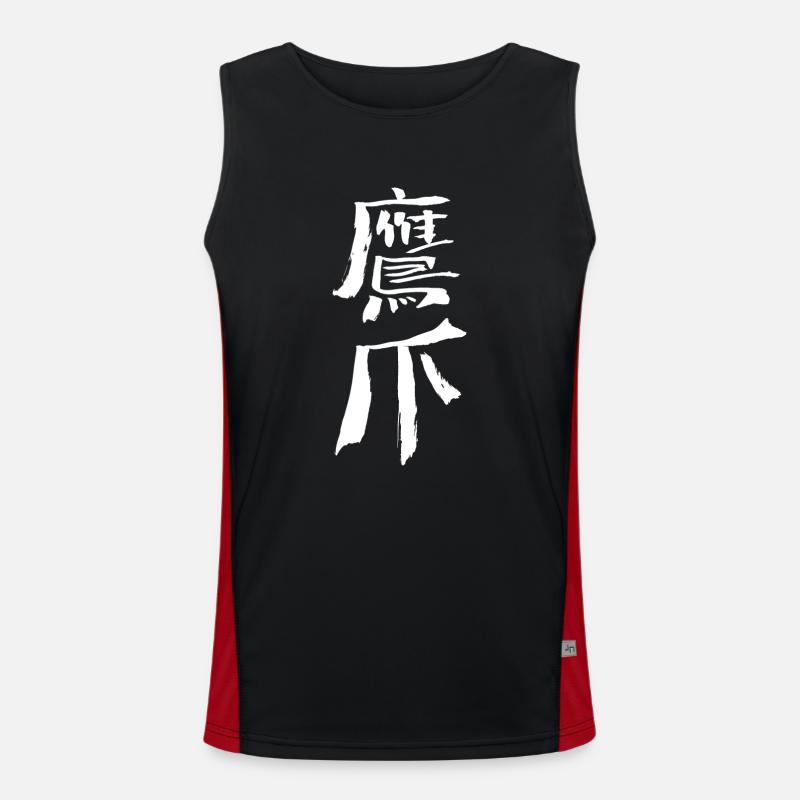 Eagle Claw - caractères chinois Débardeur respirant contrasté Homme 