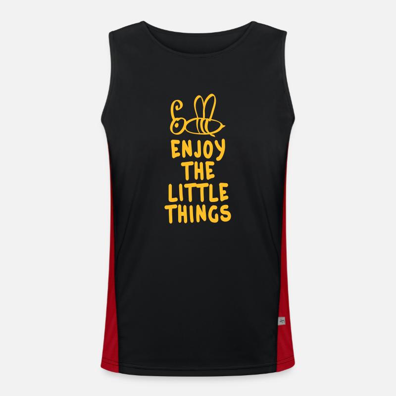 enjoy the little things 1c Funktionelles Kontrast-Tank Top für Männer 