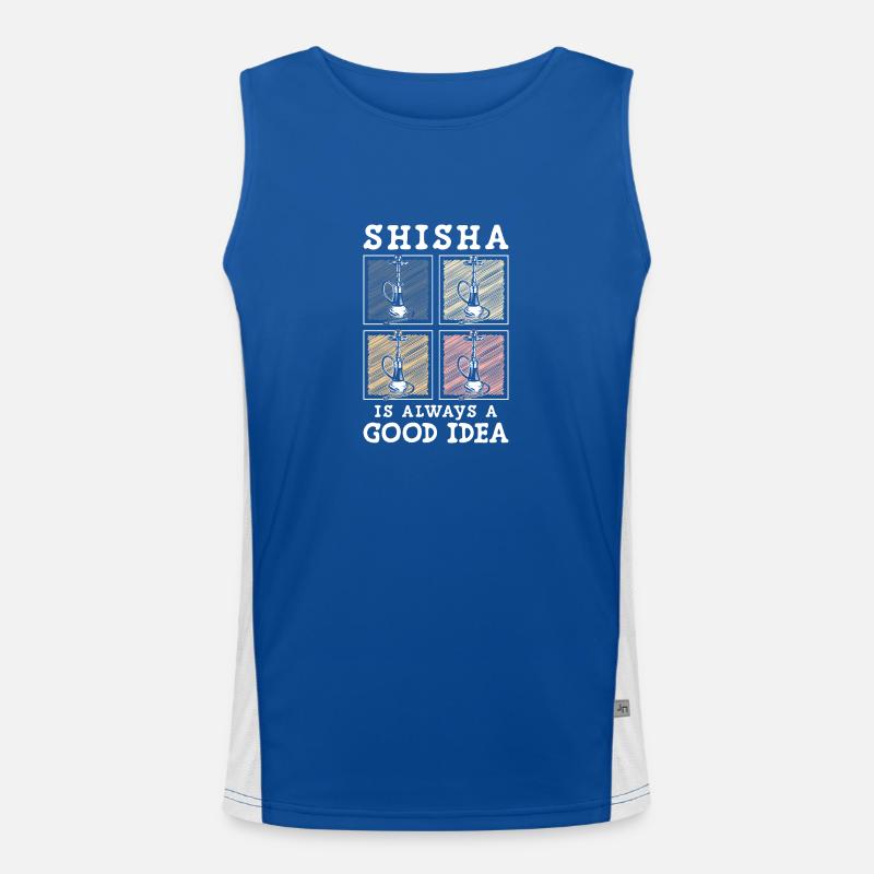 Hookah Cigarette Men's Functional Contrast Tank Top 