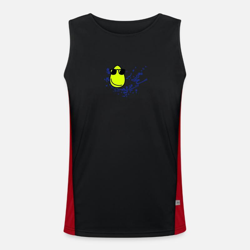 Cool Eierkopf / Cool Egg head (3c) Funktionelles Kontrast-Tank Top für Männer 