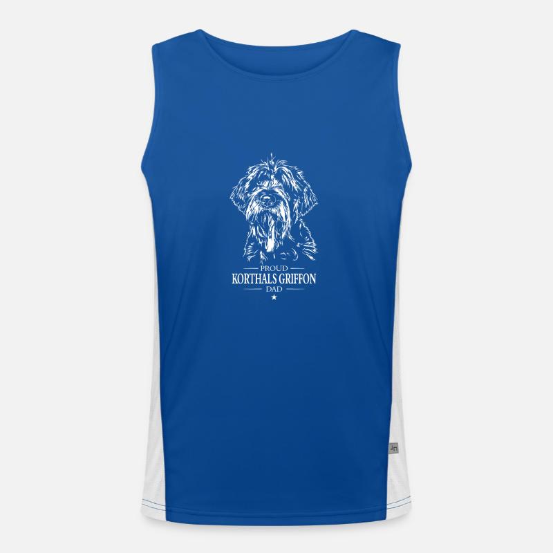 Korthal's Griffon Dad Dog Dog Wilsigns Men's Functional Contrast Tank Top 