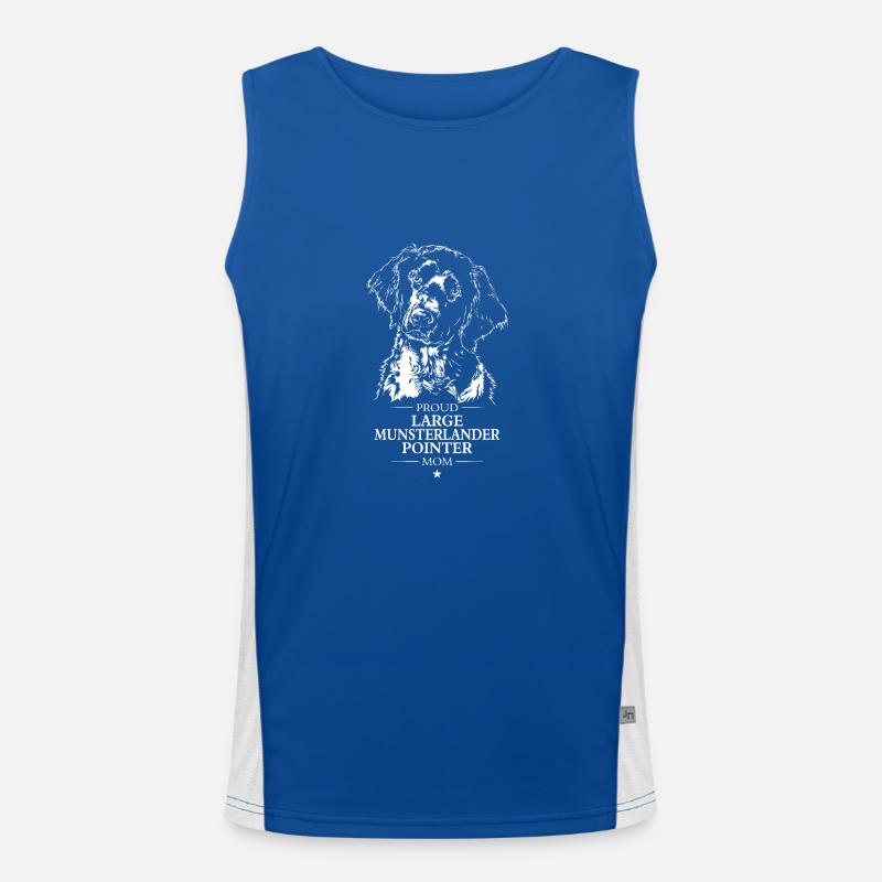Large Munsterlander Pointer Mom Hunde Wilsigns Funktionelles Kontrast-Tank Top für Männer 