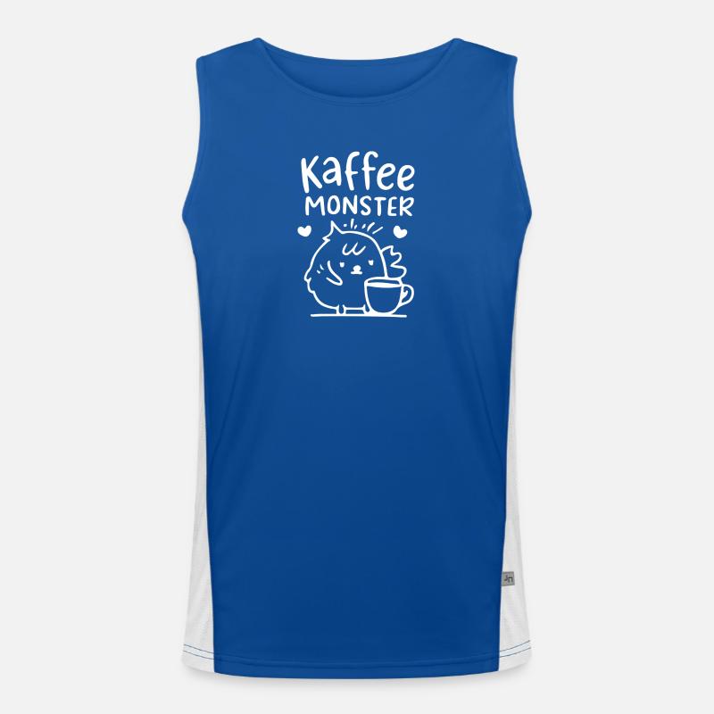 Illustration du monstre du café Débardeur respirant contrasté Homme 