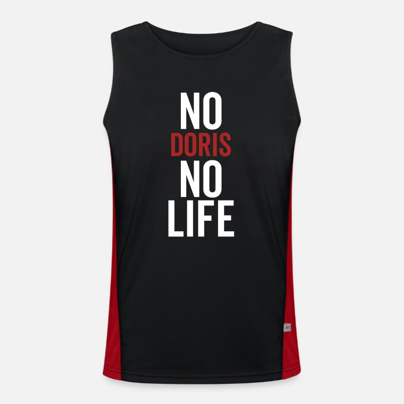 Nein Doris Kein Leben Funktionelles Kontrast-Tank Top für Männer 