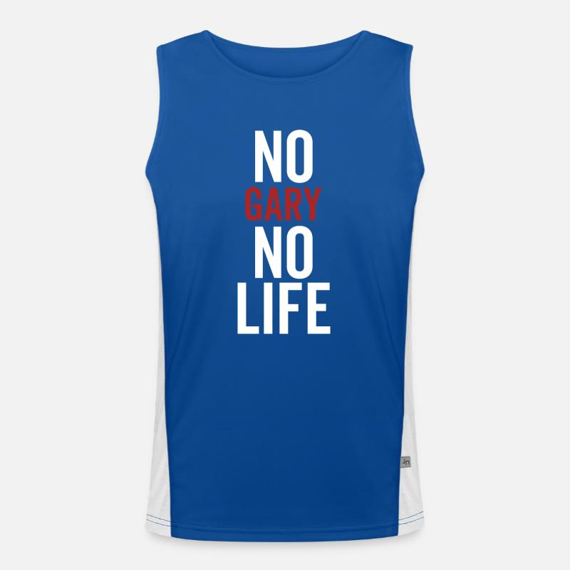 No Gary No Life Men's Functional Contrast Tank Top 