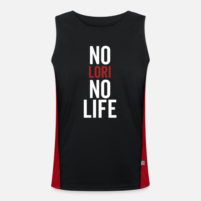 Nein Lori Kein Leben Funktionelles Kontrast-Tank Top für Männer 
