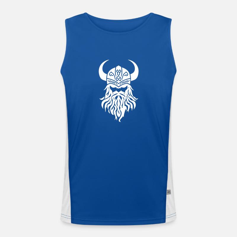 Viking Head Icon Men's Functional Contrast Tank Top 