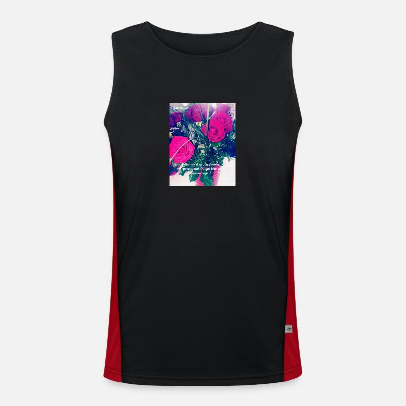 Sab Design Roses Débardeur respirant contrasté Homme 