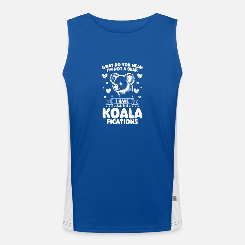 Koala Bear Cute Outback Men's Functional Contrast Tank Top 
