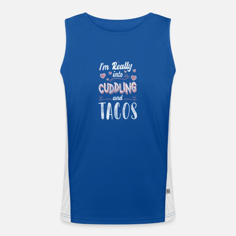 Relationship Partner Cuddly Tenderness Men's Functional Contrast Tank Top 