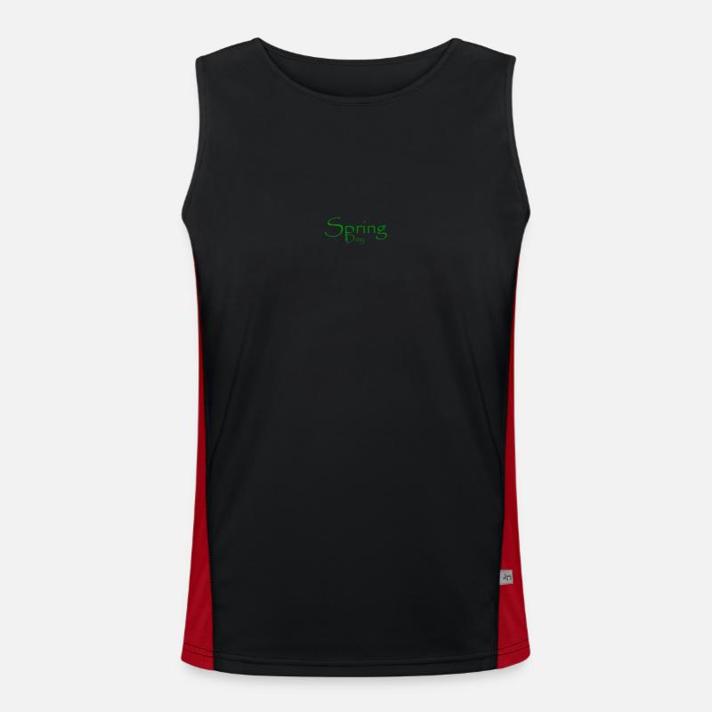 Spring Men's Functional Contrast Tank Top 