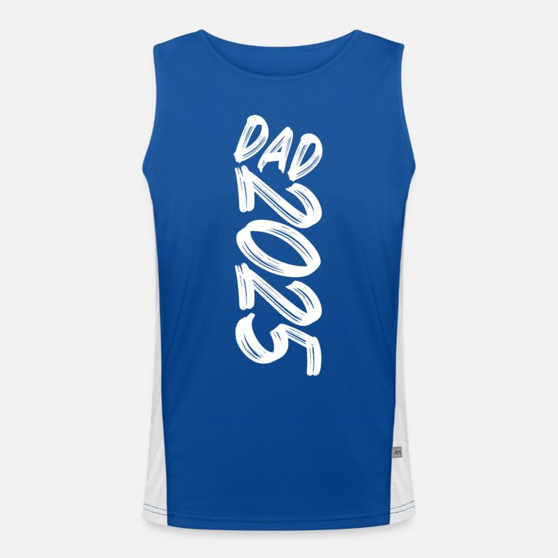 Dad 2025 Funktionelles Kontrast-Tank Top für Männer 