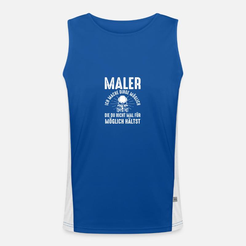 Master Painter Journeyman Painter Men's Functional Contrast Tank Top 