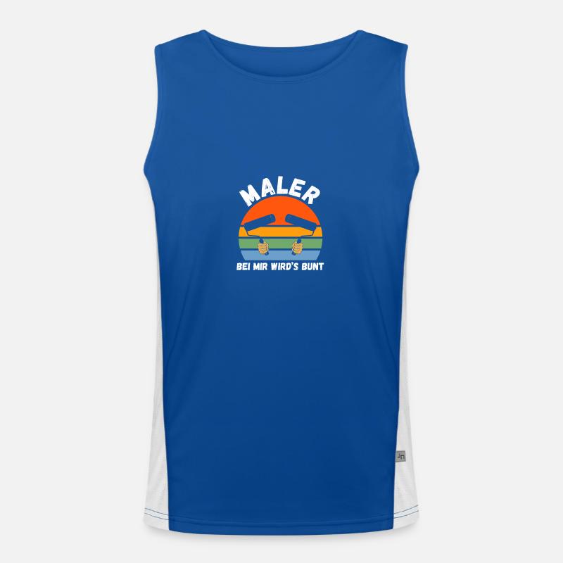 Master Painter Journeyman Painter Men's Functional Contrast Tank Top 