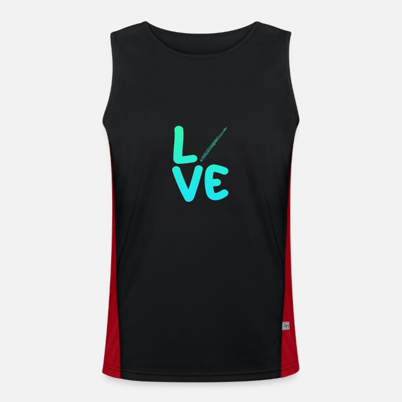 Flute player Men's Functional Contrast Tank Top 