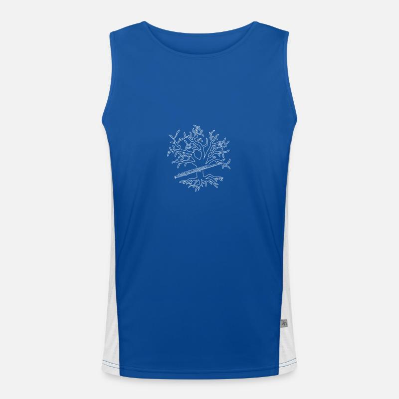 Flute player Men's Functional Contrast Tank Top 