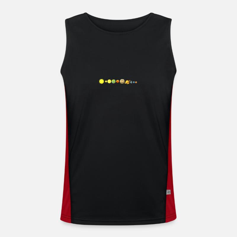 solar system Men's Functional Contrast Tank Top 