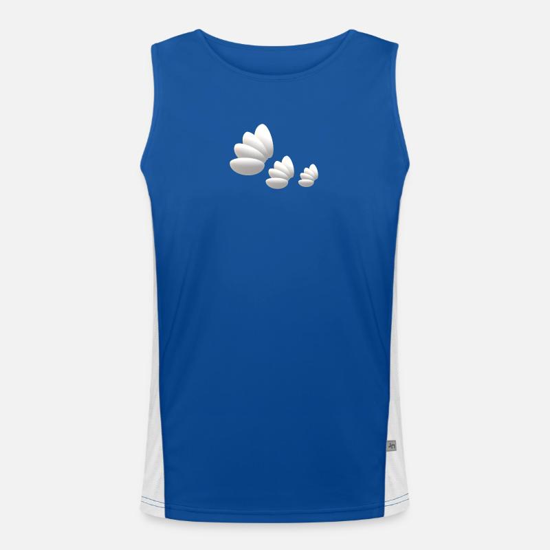 Fliegende Federn... Funktionelles Kontrast-Tank Top für Männer 