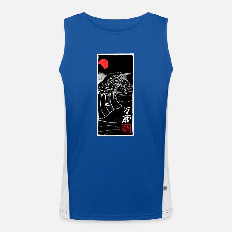Manga Banzai Men's Functional Contrast Tank Top 