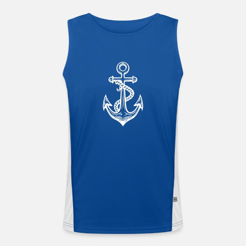 Anker Funktionelles Kontrast-Tank Top für Männer 