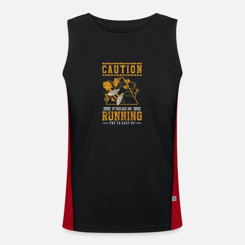 Beekeeper Beekeeping Bee Men's Functional Contrast Tank Top 