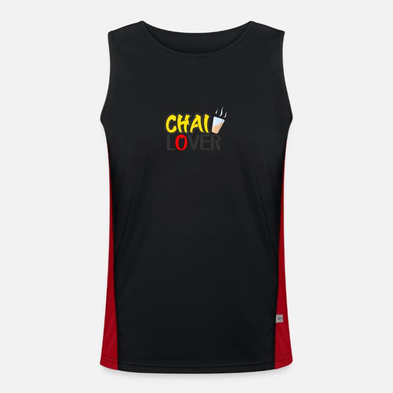 Chai Lover Funktionelles Kontrast-Tank Top für Männer 