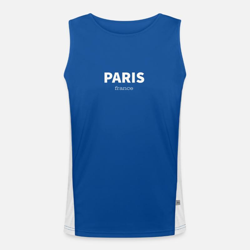 PARIS Funktionelles Kontrast-Tank Top für Männer 