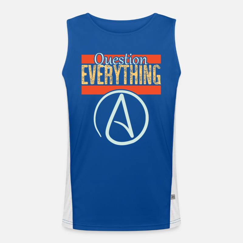 Question everything Men's Functional Contrast Tank Top 