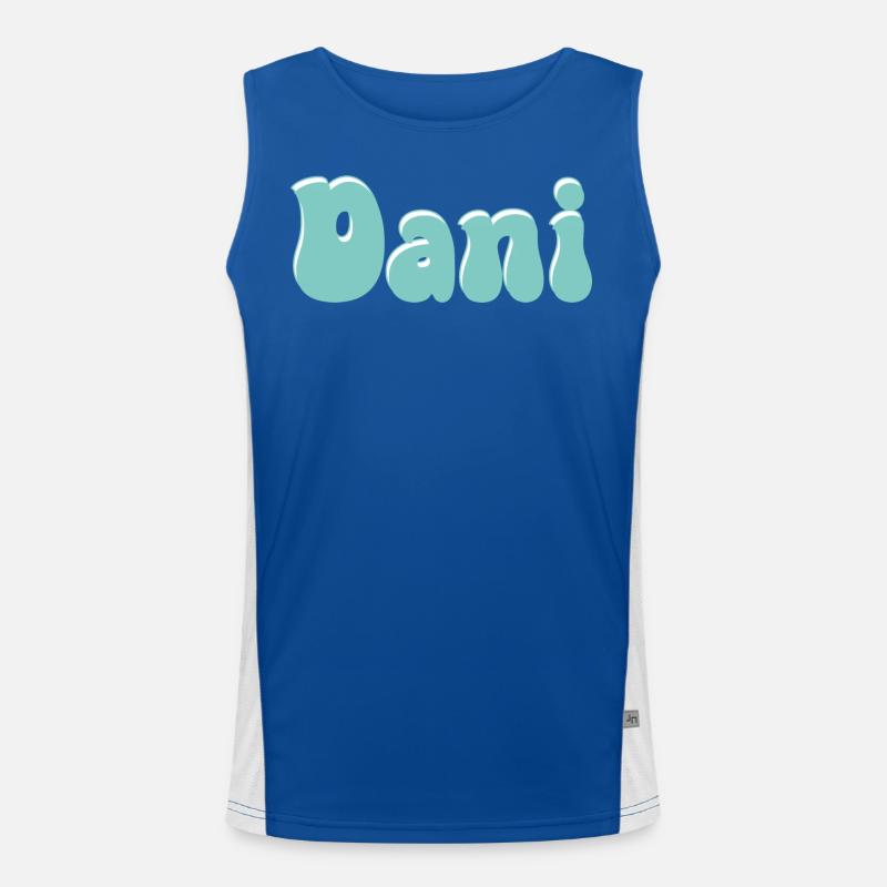 Name Mädchen Dani Retro Name Dani Paar Funktionelles Kontrast-Tank Top für Männer 